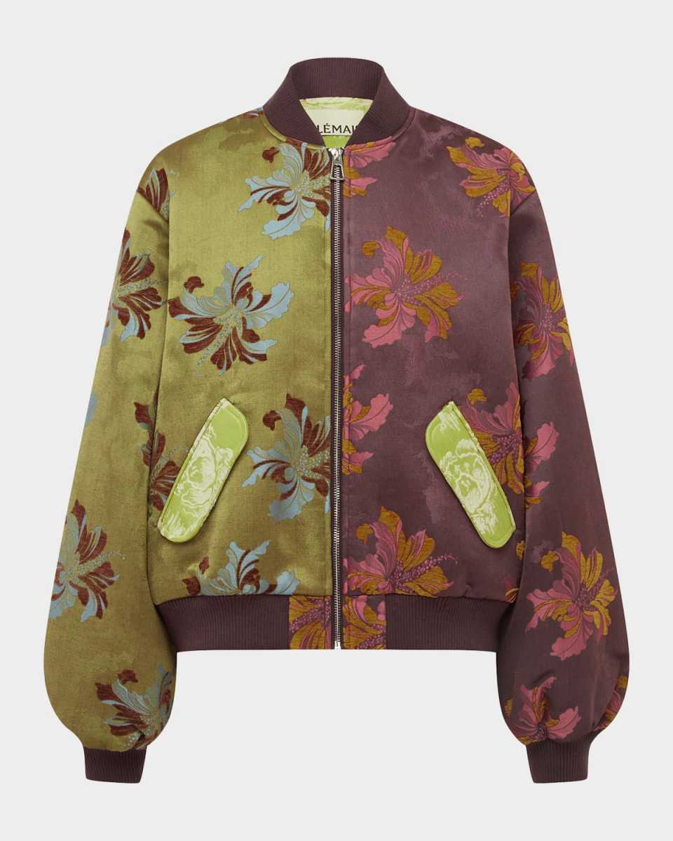 Adriana Jacquard Bomber Jacket